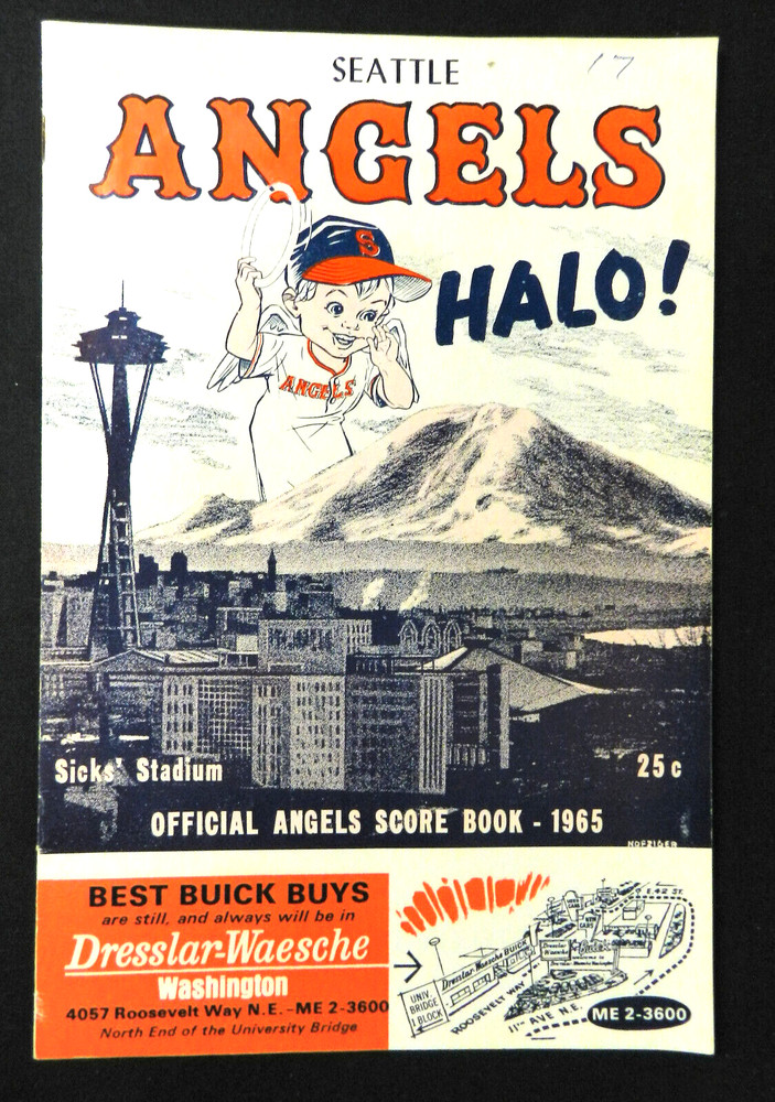 1965 Seattle Angeles Baseball Program i