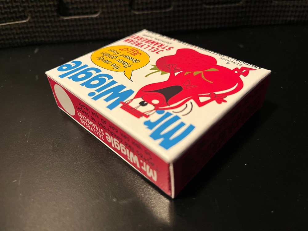Mr Wiggle jello (Jellybean Strawberry) - Empty custom design display box