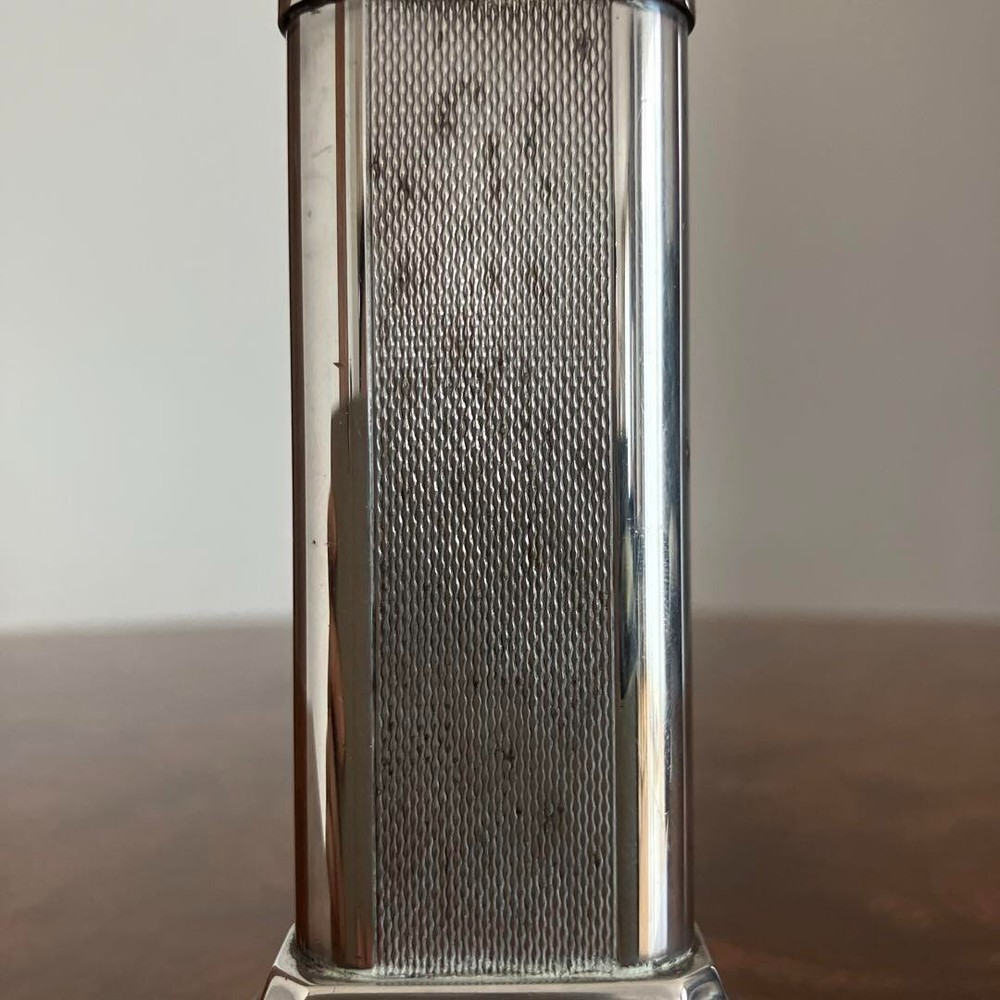 Dunhill table lighter silver with box