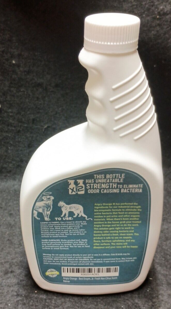 ANGRY ORANGE Pet Odor Eliminator 32 oz. Eliminates Oder Bacteria USA