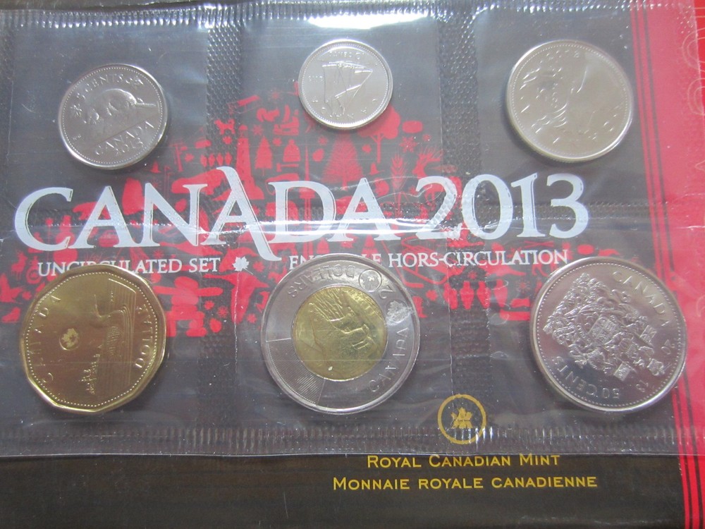2013 Canada PL Set. Original Mint Packing. UNC Coins RJ