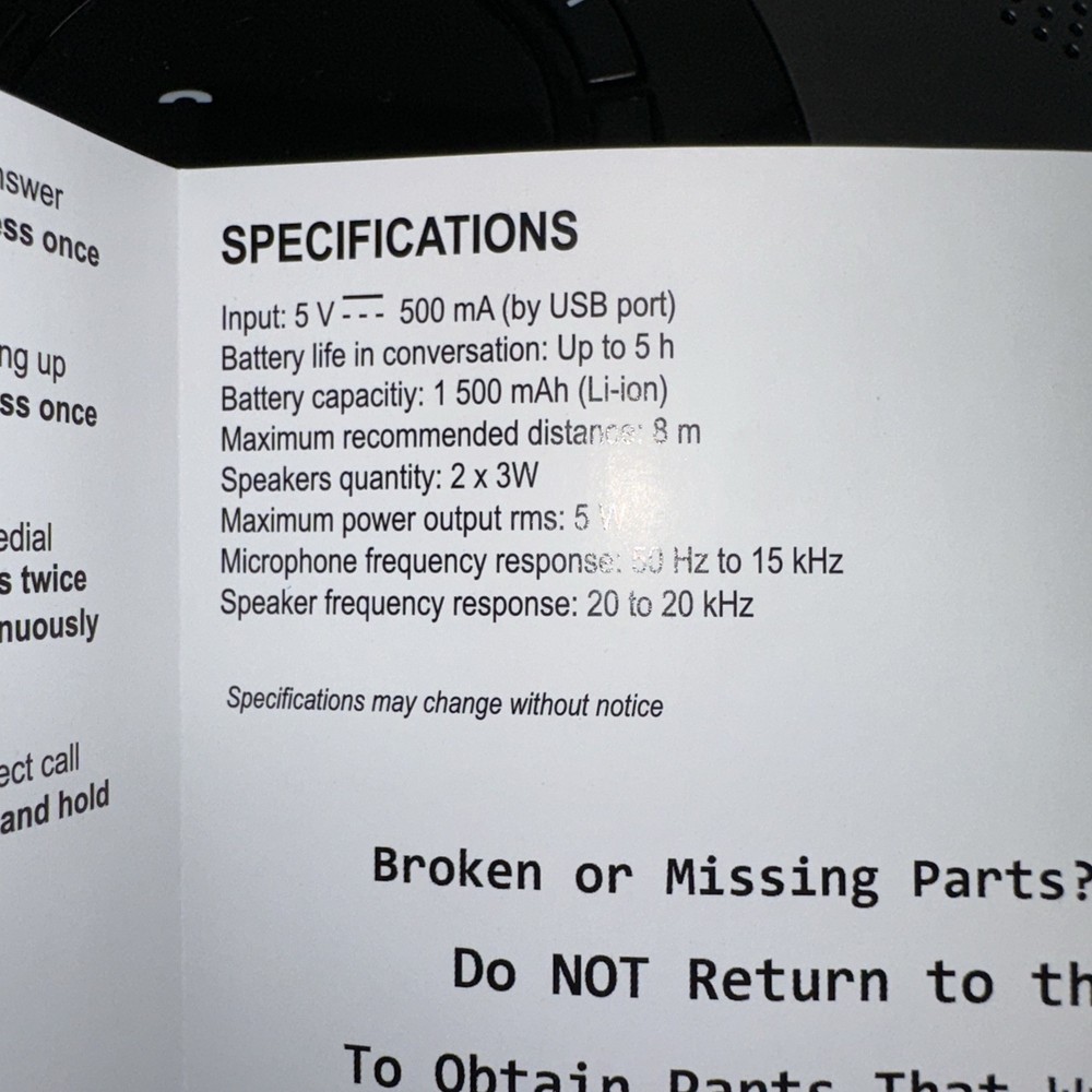 SkyWin Conference Speaker Phone. Bluetooth Conference Speaker