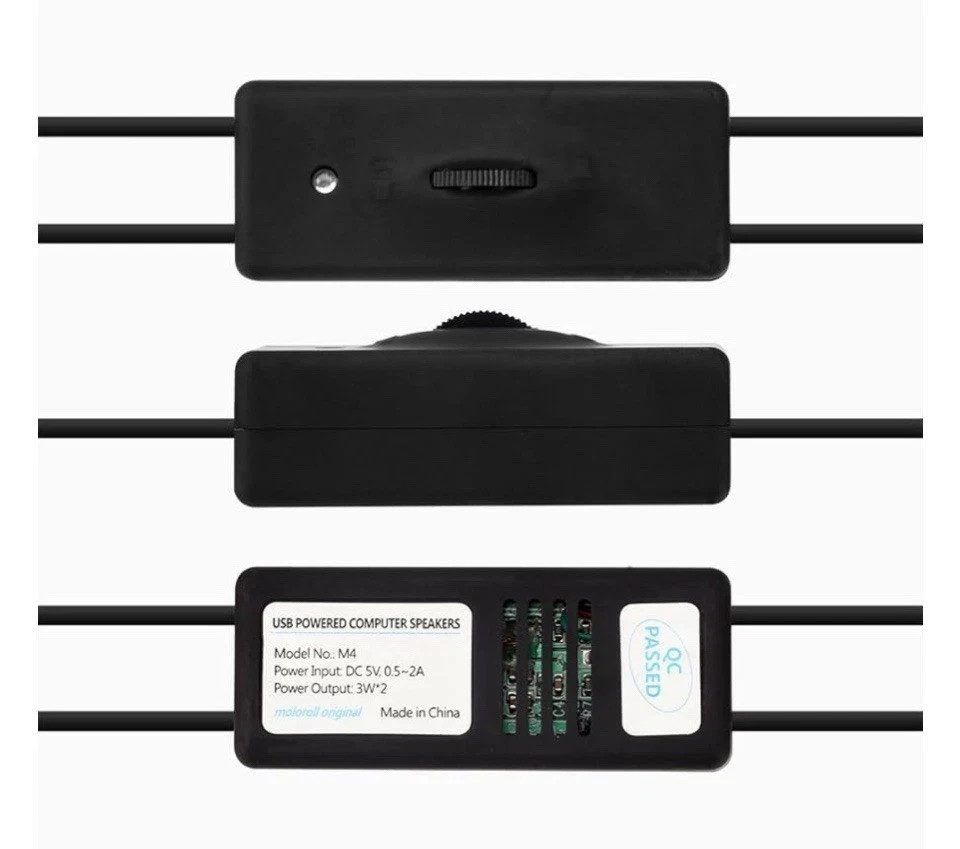 Computer Speakers for Desktop PC, Laptop, Mac, USB Powered, Small Wired 2.0