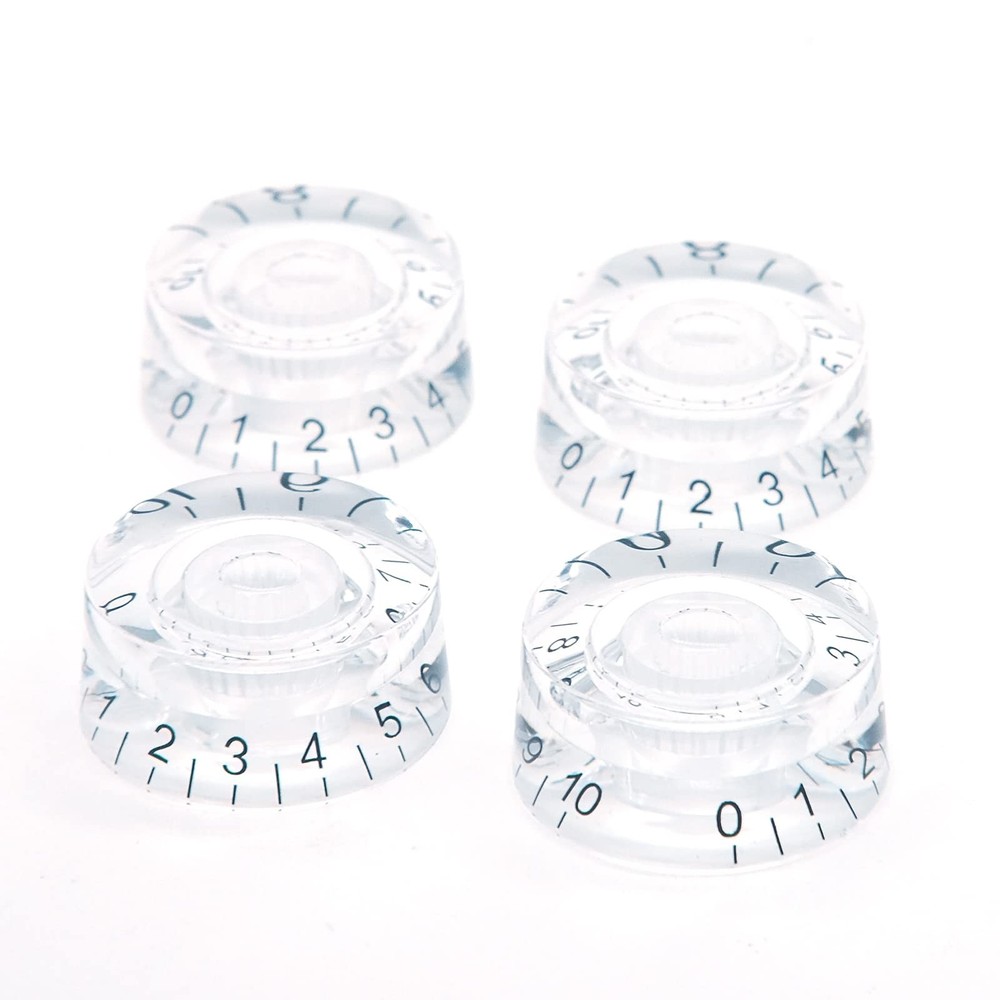 4PCS Electric Guitar Top Hat Knobs Speed Volume Tone Control Knobs Compatible...