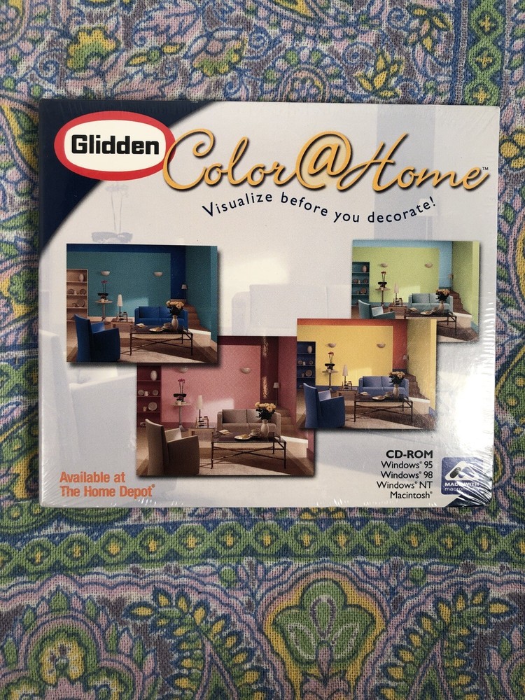 Glidden: Color @ Home II Virtual Paint Software PC CD-ROM for Windows 98/ME/2000