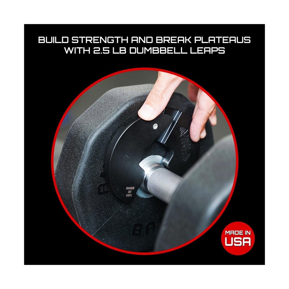 Micro Gainz Dumbbell Fractional 1.25lb Weight Plate, Ideal for Micro Loading,...