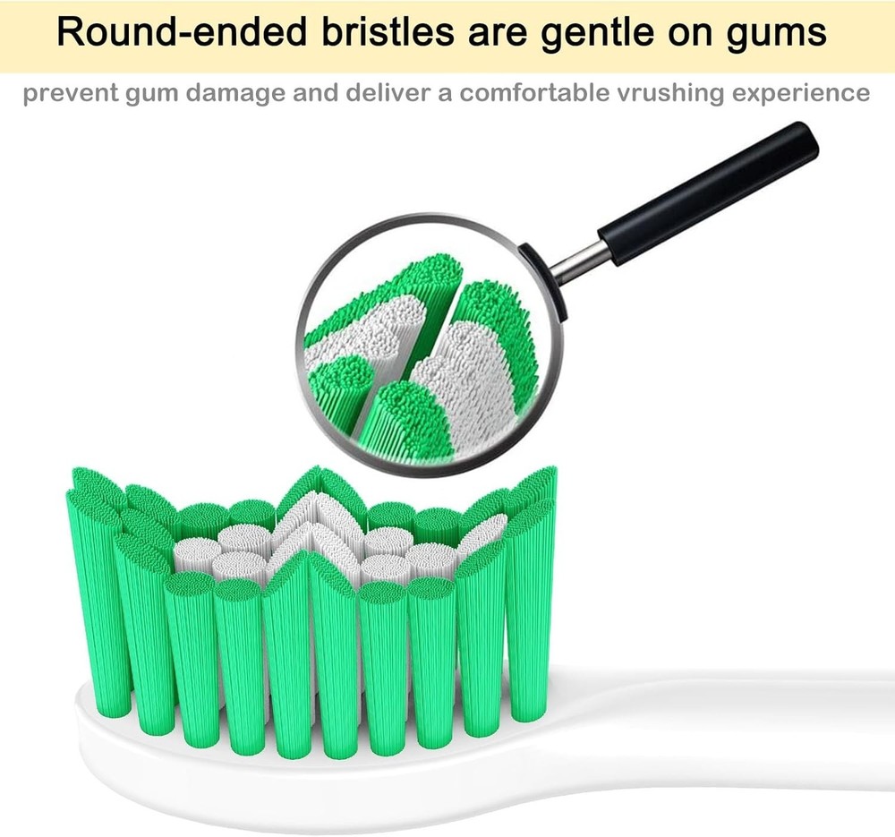 Advanced Bristle Technology Replacement Heads for Philips Sonicare, 6 Count