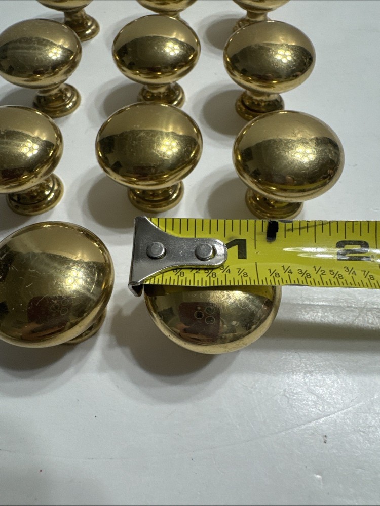 17 GOLDTONE NICKEL DRAWER OR CABINET PULLS