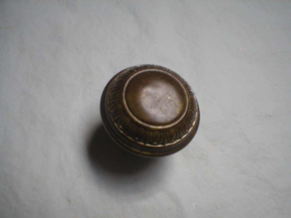 Antique Solid Brass Egg and Dart Doorknob