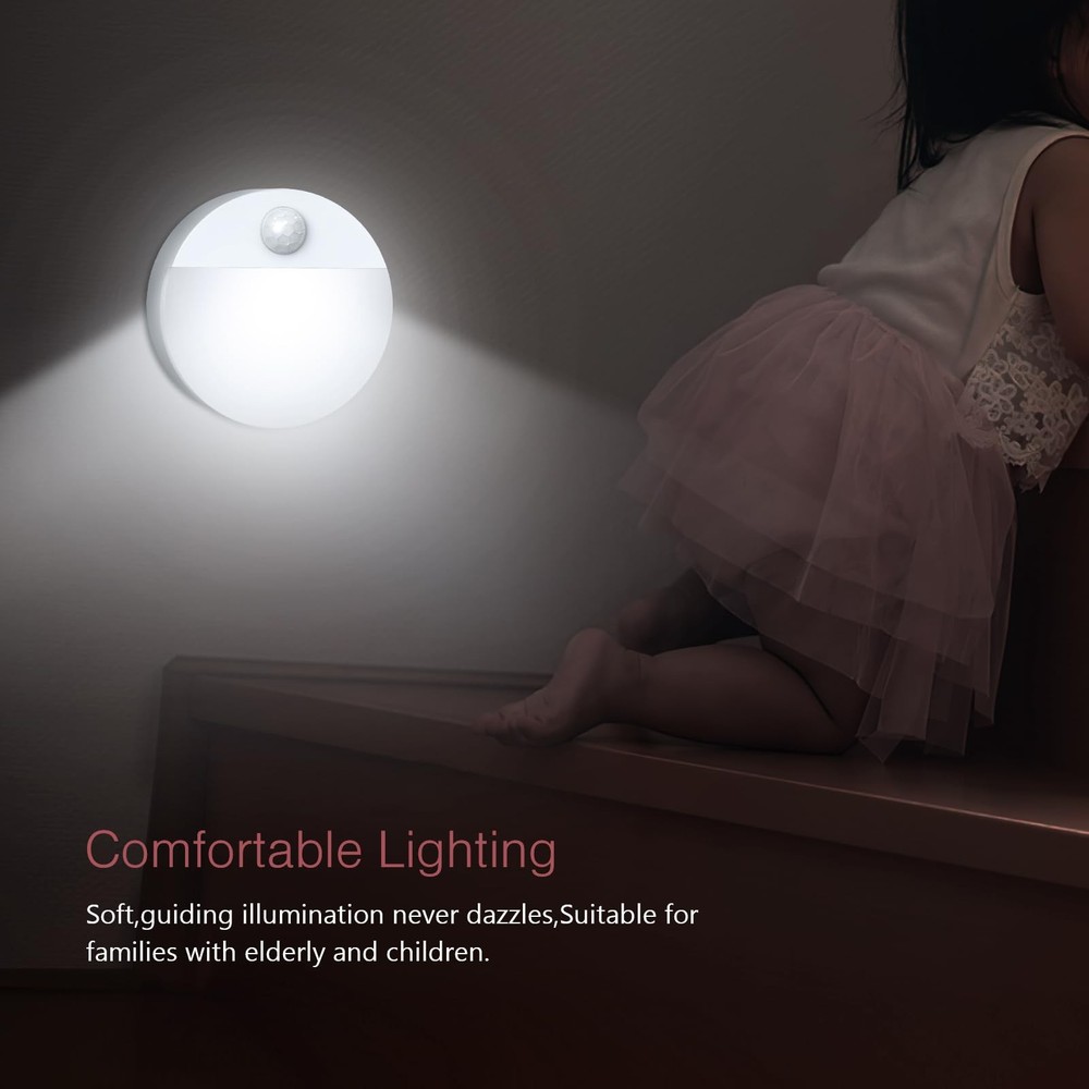 Motion Sensor Light 4 Pack Motion Sensor Night Light Battery Operated Closet