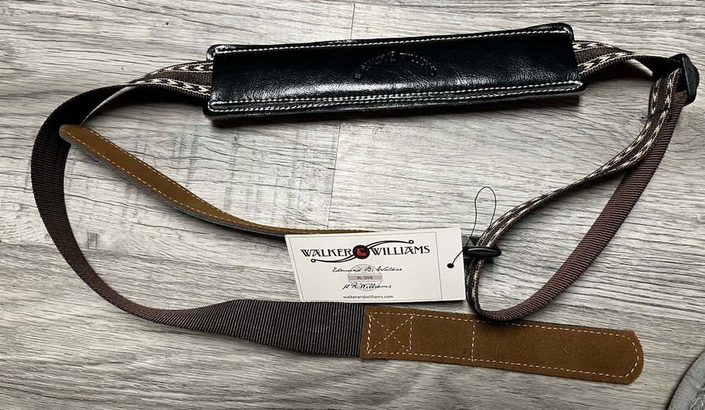 Walker & Williams Leather Guitar Strap #504 With Tags