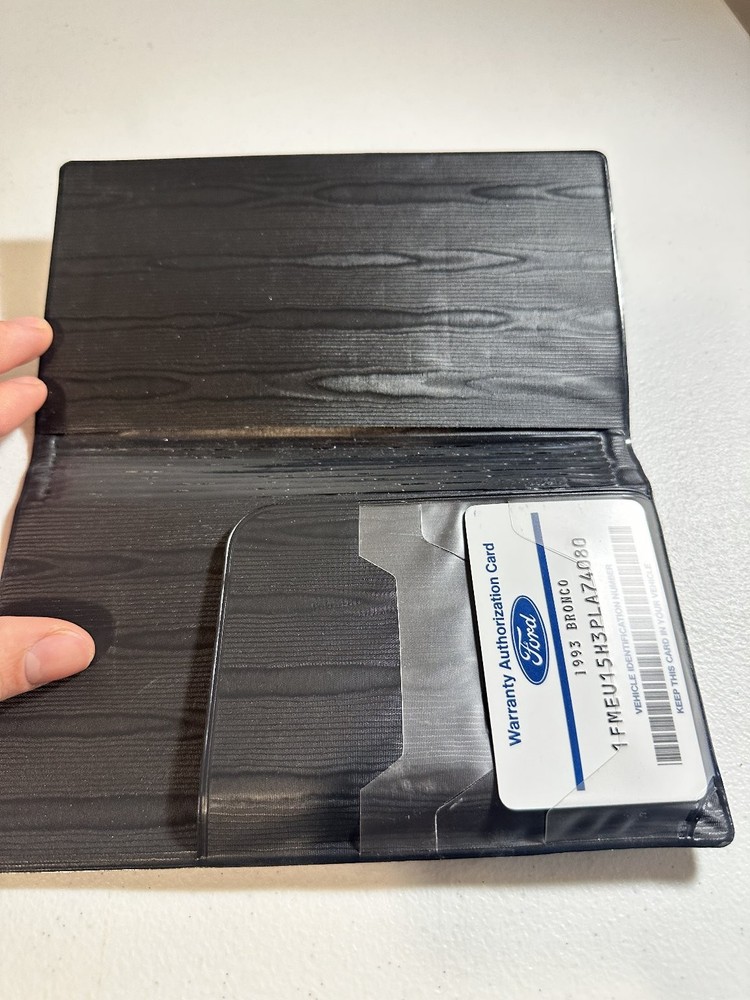 Ford Bronco Owner's Manual Case
