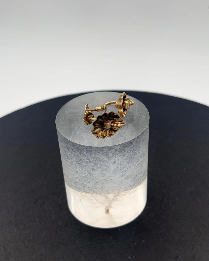 Hans Hansen Earrings in Gilded Sterling Silver
