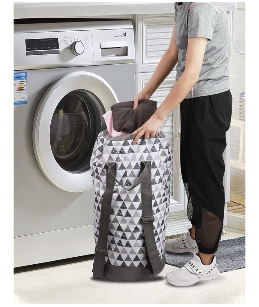 Dalykate Backpack Laundry Bag, Laundry Backpack with Shoulder Straps and Mesh