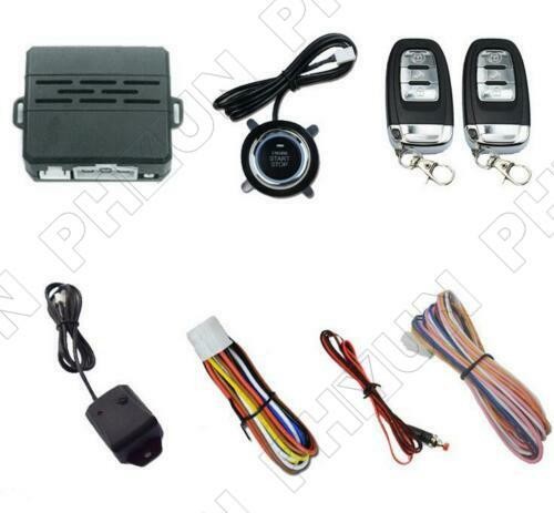 Car SUV One Key Remote Start System Ignition Engine Start Button Vibration Alarm