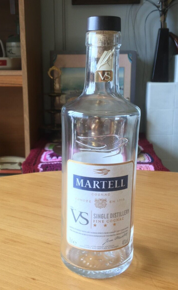 EMPTY MARTELL COGNAC 35CL BOTTLE