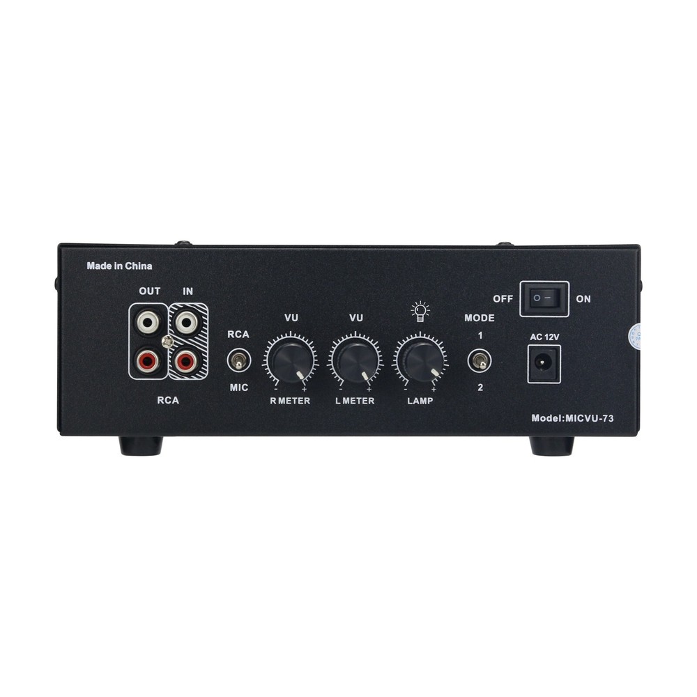 MIC-73 Voice Control Square Analog VU Meter Wire-free with LED Warm Backlight ot