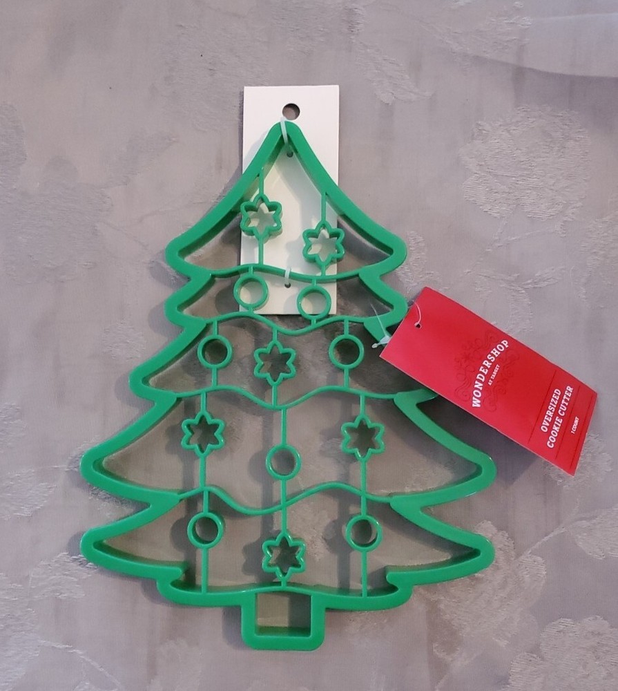 Oversized Christmas tree Cookie Cutter Green 10"  jumbo