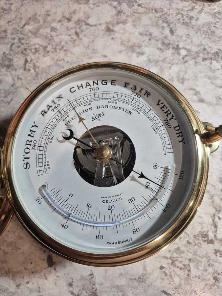 Schatz Ship's Bell Clock and Barometer