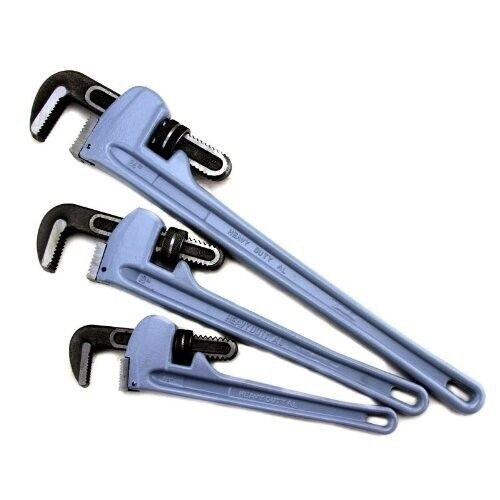 Voyager Tools Aluminum Pipe Wrench Set 3PC