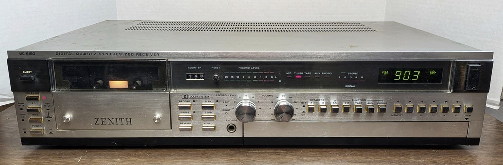 Zenith MC 6190 Digital Quartz Synthesized Receiver - WORKING w/ Issues *Read*