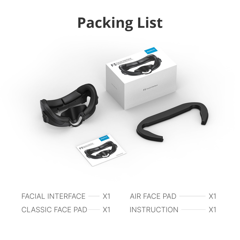F3 Interface,with Quest 3, Cooling Cover with 3-Channel Ventilation, Adjustab...