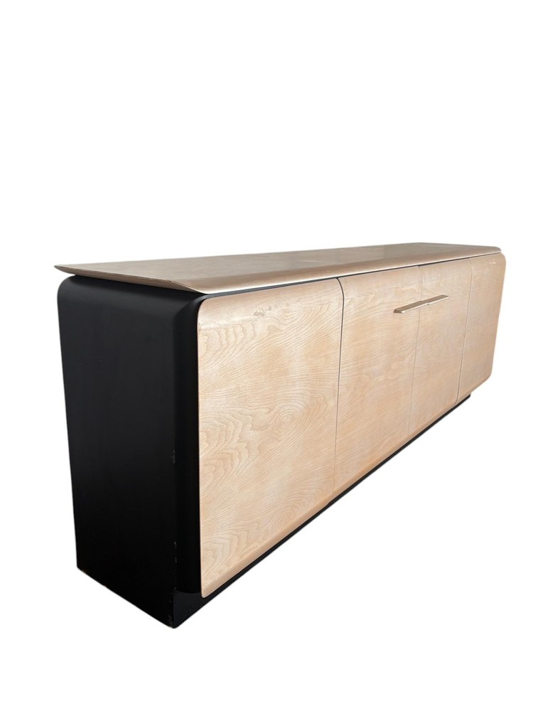 Contemporary Bleached Oak Credenza