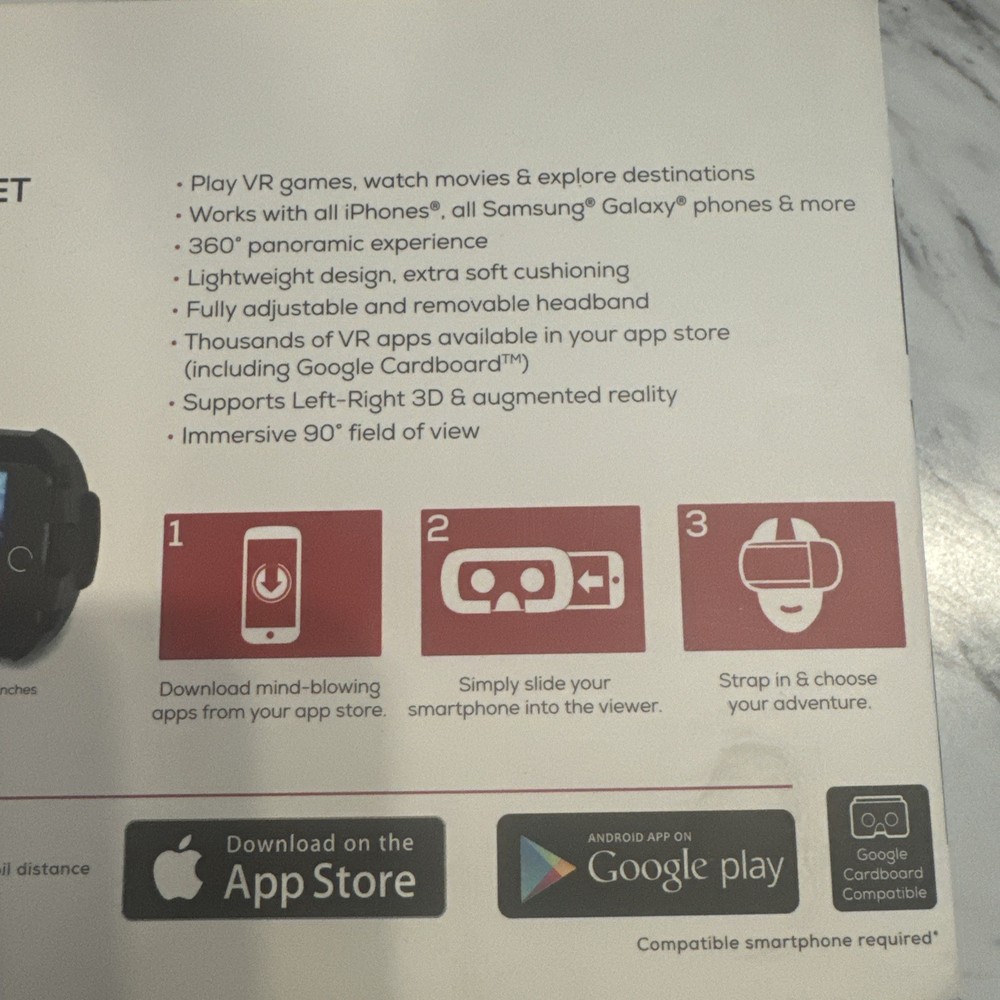 EVO VR Virtual Reality Starter Kit Bluetooth Smart Phone 0020