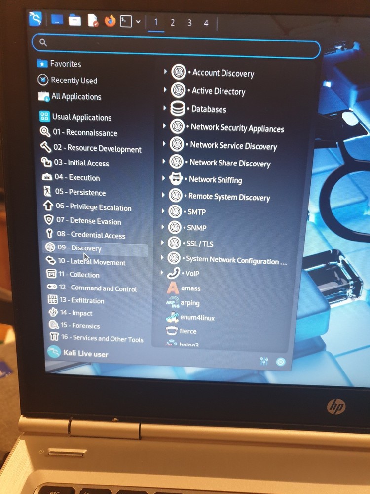 Linux Kali 2025.4, 64-bit, Bootable Live and Install USB Flash Drive