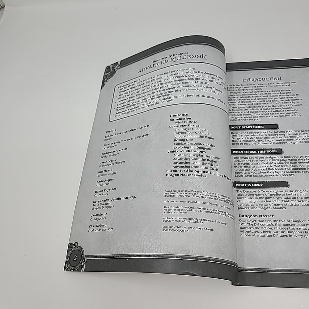 Dungeons & Dragons - Advanced Rule Book for BASIC GAME - 2004 Paperback Book