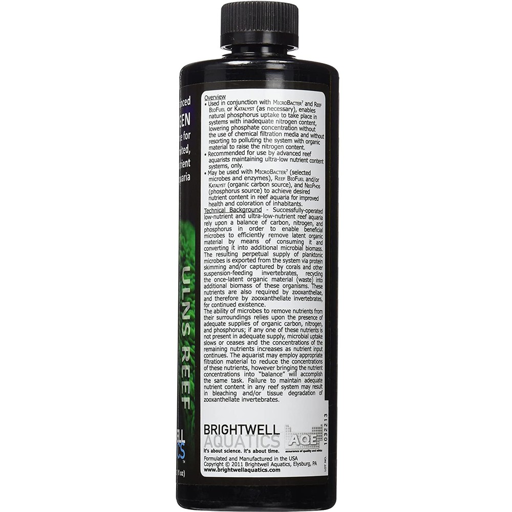 Brightwell Aquatics NeoNitro 500mL Balanced Nitrogen Source for Reef Aquariums