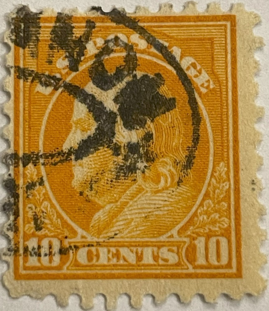 Scott #472 TenCent Franklin, Crease, Used