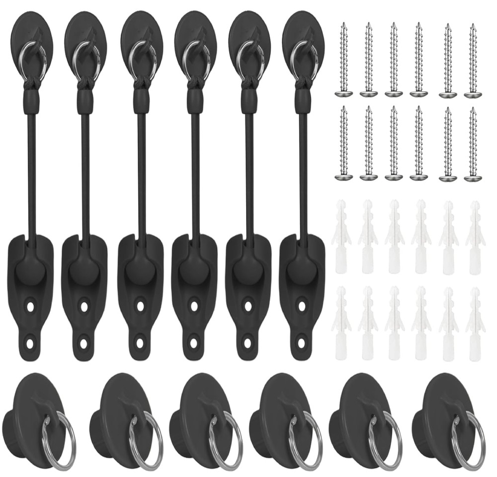 Coolaroo Replacement Part Roller Shade Hardware Bungee Kit and End Cap Tie Do...