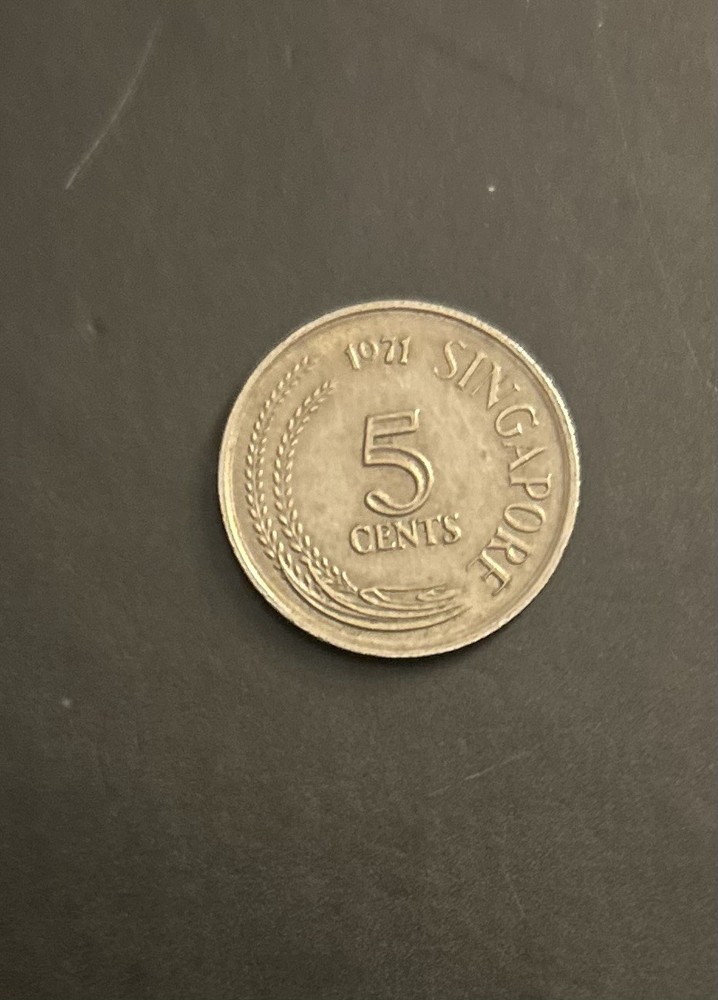 1971 5 Cents Singapore