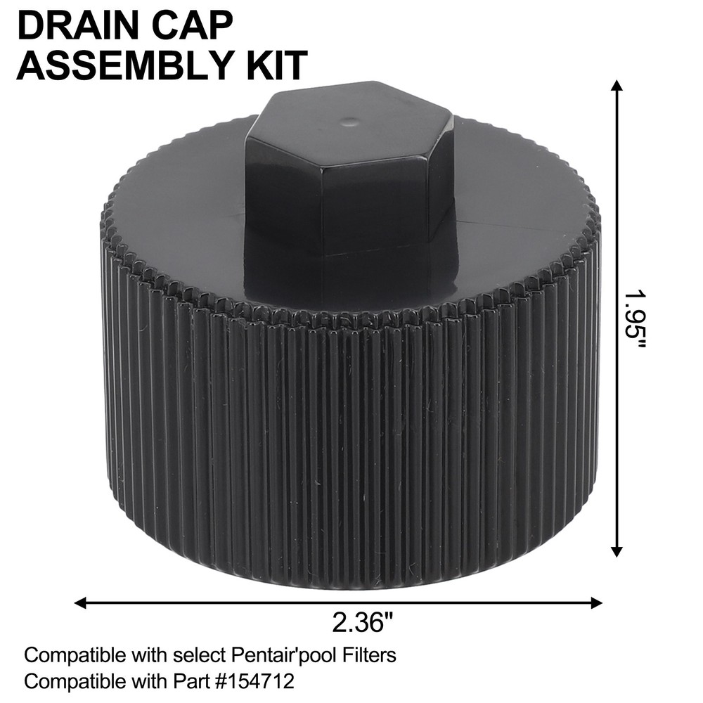 Reliable Replacement Drain Cap for Pentair 154712 Pool Spa Filter System
