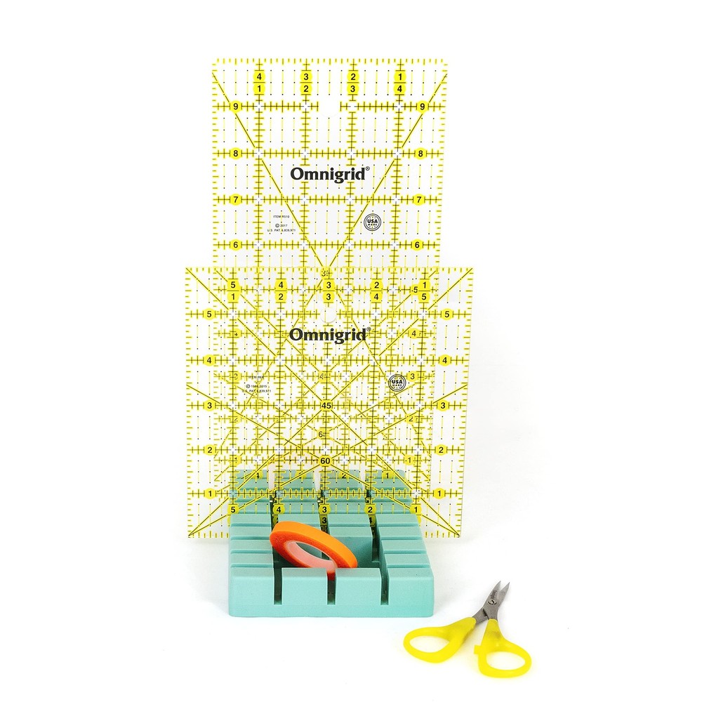 Omnigrid Mini OmniRack Ruler Storage 4.1" x 5.7" (Mini), Mint Green