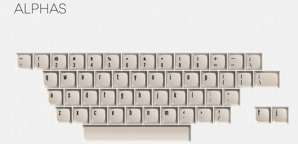 Drop + Mito XDA Canvas Keycap Alphas