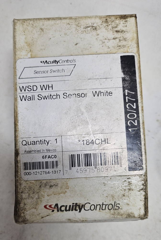 Acuity Controls WSD WH 184CHL White Wall Switch Sensor-New