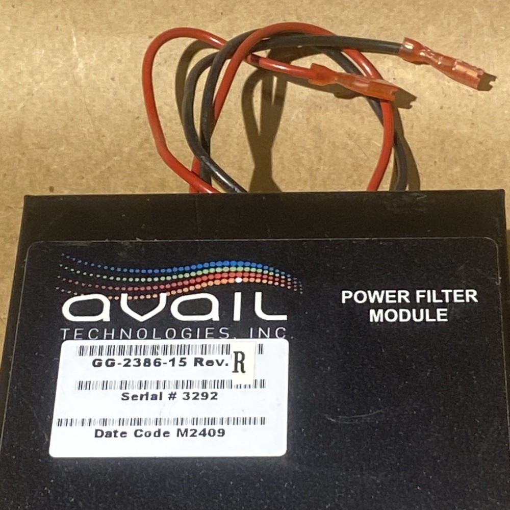 Avail Technologies Power Filter Module Fleet Communication GG-2386-15 B