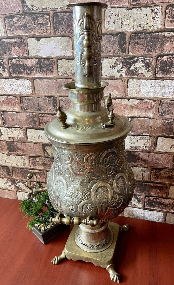 ANTIQUE MOROCCAN SAMOVAR 29.5” TALL
