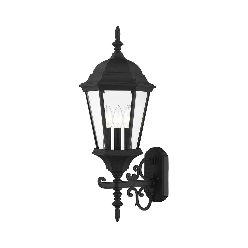 Used Livex Lighting 7561-14 Hamilton - 3 Light Outdoor Wall Lantern in