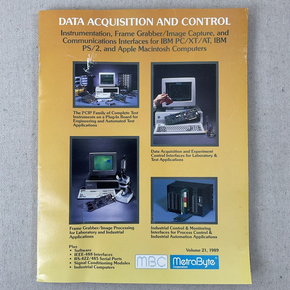 Metrabyte Data Acquisition and Control, 1989 Catalog