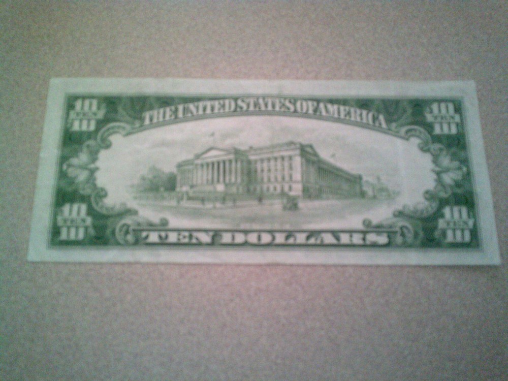 1934 $10 TEN DOLLARS SILVER CERTIFICATE CURRENCY NOTE GEM UNCIRCULATED