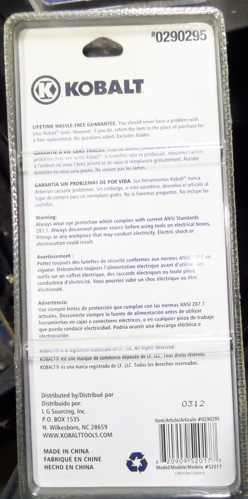 Plastic Laminate Scoring Cutter Tool 0290295 Reversible Double Cut
