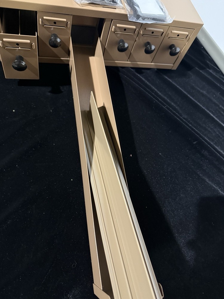 Microscope Slide Storage Cabinet, Metal, Stackable, Tan