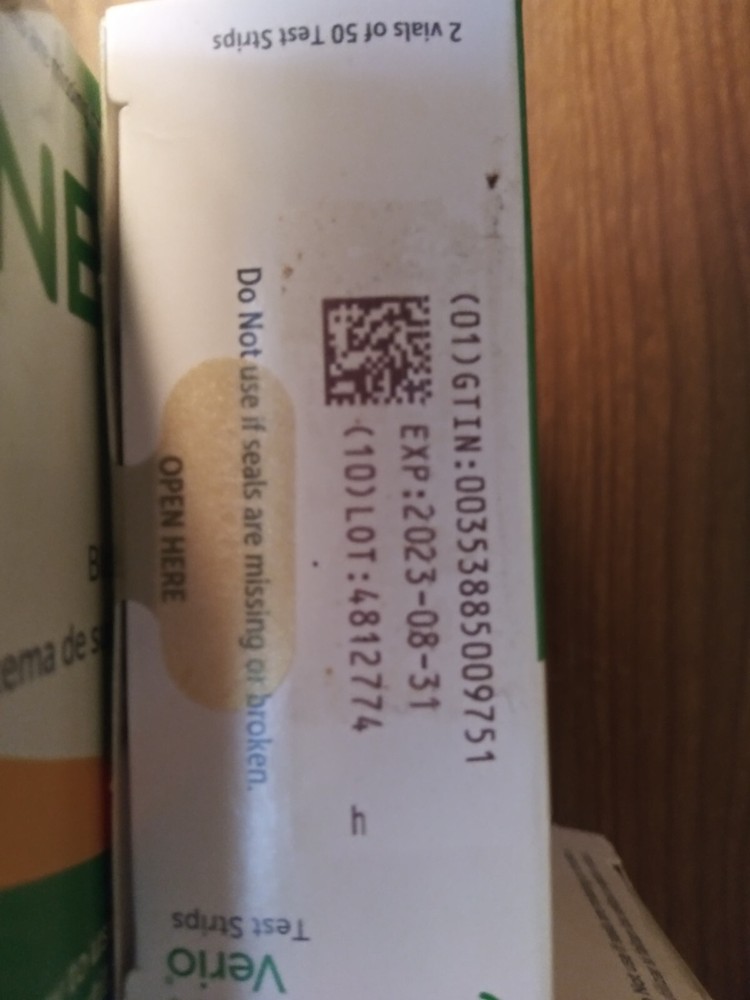 One Touch Verio Flex (Glucose Machine) 100 Test Strips, Lancets 100