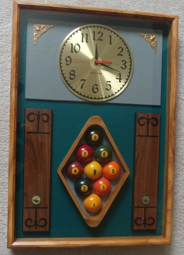 VINTAGE THOMASVILLE BILLIARDS CLOCK