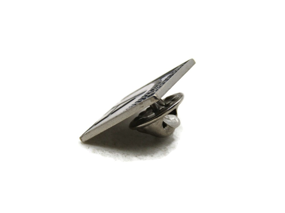 Americorps Lettered Pin Black & Silver Tone