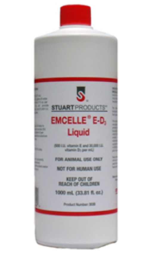 Emcelle E-D3 Liquid Solution Vitamin E & D for Poultry & Swine 1000 ml