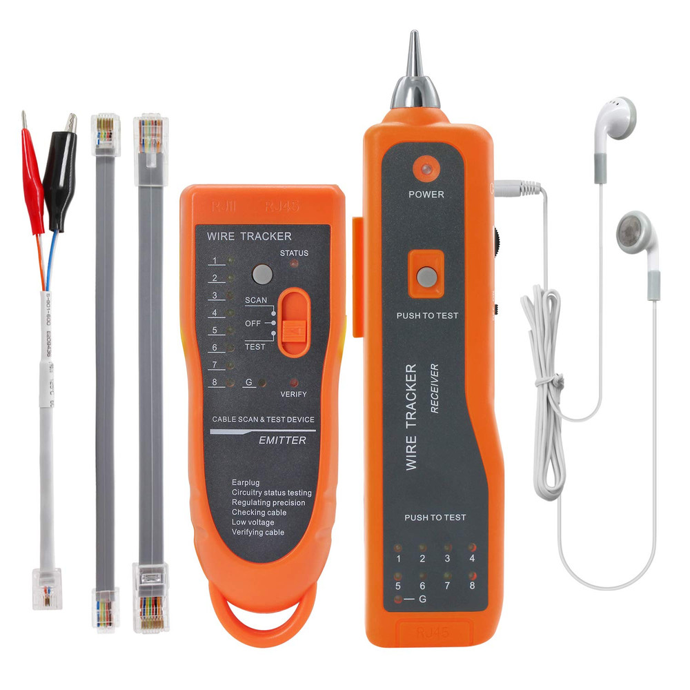 Wire Tester RJ45 RJ11 Cable Tracker Line Finder Multifunction Wire Tracker Ether